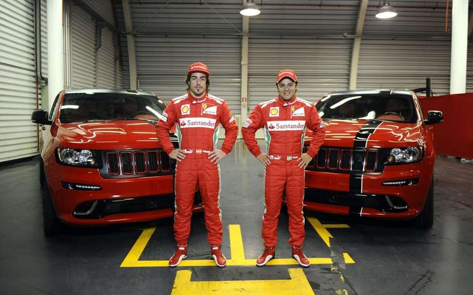 Jeep Grand Cherokee SRT8 delivers two to Ferrari Formula 1 drivers