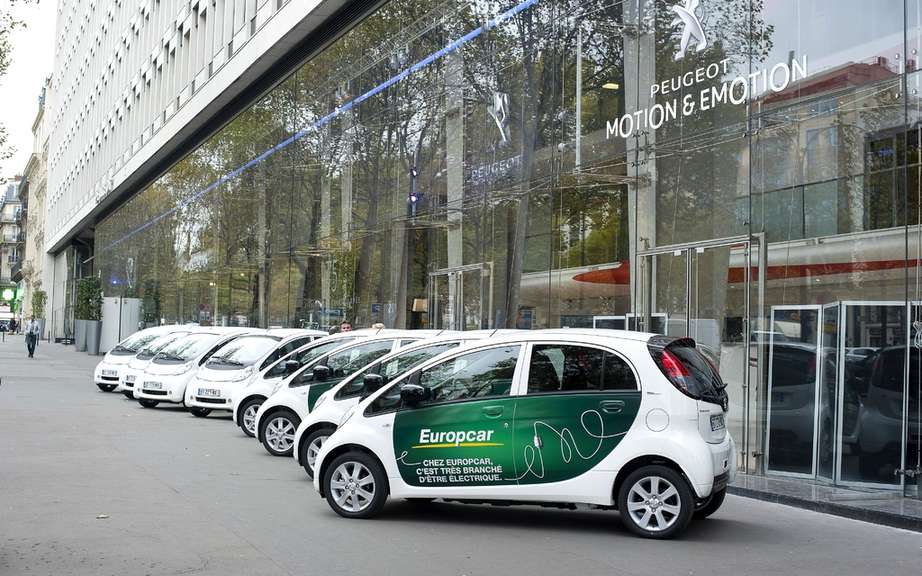 Peugeot delivers its first fleet of electric vehicles of Europcar Tourism