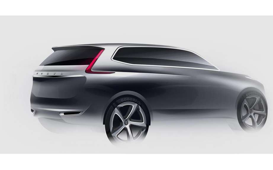 Volvo presents four sketches of the XC90 model coming ... picture #3