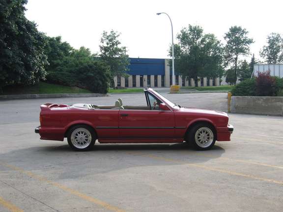 1988 325I bmw convertible red #2